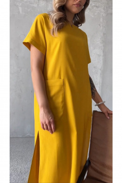 Платье Erika 1482 желтый - фото 3