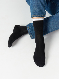 Носки Mark Formelle 107A-2492/233107A черный_серый_меланж_белый_рис.2492 - фото 1