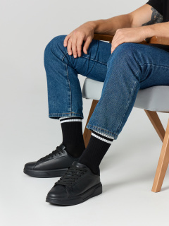 Носки Mark Formelle 107A-3090/253107A черный_белый_св.сер.меланж_рис.3090 - фото 4