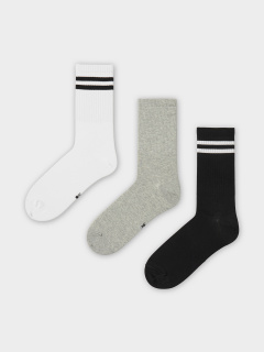 Носки Mark Formelle 107A-3090/253107A черный_белый_св.сер.меланж_рис.3090 - фото 5