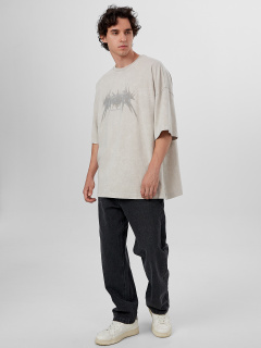 Футболка Mark Formelle 111934/24-ОБР4675П-0 серый_acid_wash_печать_009.2_Эйсид_1_сл_на_пол - фото 1