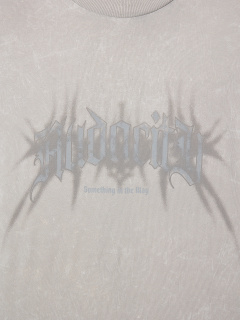 Футболка Mark Formelle 111934/24-ОБР4675П-0 серый_acid_wash_печать_009.2_Эйсид_1_сл_на_пол - фото 2