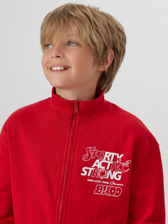 Толстовка Mark Formelle 123448/24-29404П-7 алый_печать_1_сл_на_ЛВ_дет_пер_1сл_на_спинке - фото 2