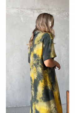 Платье Erika 1535-2 желто-зеленый - фото 4