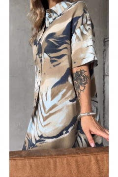 Платье Erika 1535 голубо-зеленый - фото 5