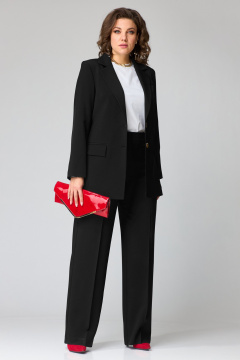 Брюки, жакет, футболка Твой имидж 2241 черный - фото 1