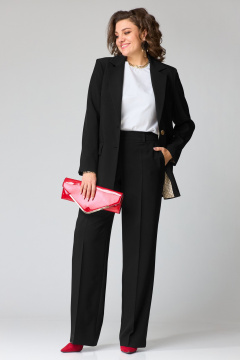 Брюки, жакет, футболка Твой имидж 2241 черный - фото 2