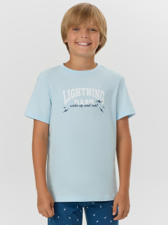 Брюки, футболка Mark Formelle 563321-1/25-35509ПП-0 голубое_небо_молнии_на_синем_3_сл_на_пол - фото 1