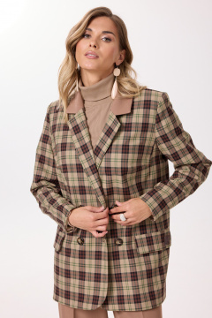 Брюки, жакет Твой имидж 2240 кофейный - фото 4