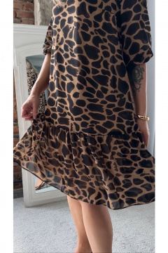 Платье Erika 1590 черно-коричневый - фото 5