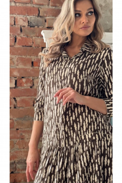 Платье Erika 1621 коричневый - фото 1