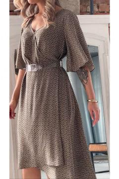 Платье Erika 1632-2 коричневый - фото 1