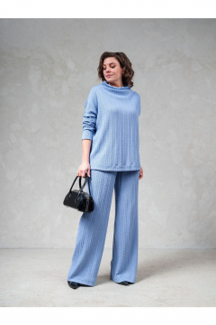 Брюки, джемпер Erika 1683 голубой - фото 1