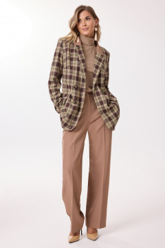 Брюки, жакет Твой имидж 2240 кофейный - фото 1