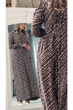 Платье Erika 7202-1 коричневый - фото 5