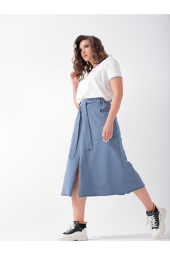 Юбка Erika С-188 голубой - фото 3