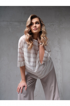 Блуза Erika 1716 бежевый - фото 5