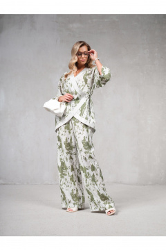 Брюки Erika 17353 серо-зеленый - фото 1