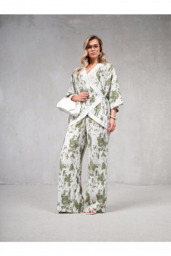 Жакет Erika 17393 серо-зеленый - фото 3