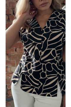 Блуза Erika С-165 коричневый - фото 1