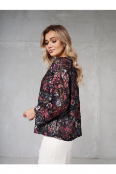 Блуза Erika 7201-5 красно-черный - фото 5