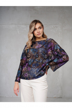 Блуза Erika 7201-6 сине-фиолетовый - фото 5