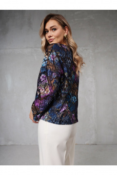 Блуза Erika 7201-6 сине-фиолетовый - фото 3