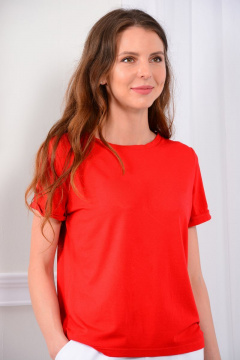 Футболка из вискозы прямого кроя с рукавами-втачами LM TR3303 - фото 1