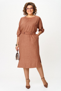 Платье VIPPRIMO 124 бежево-коричневый - фото 1
