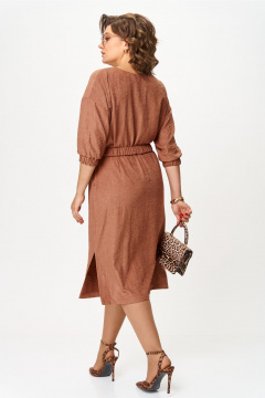 Платье VIPPRIMO 124 бежево-коричневый - фото 5