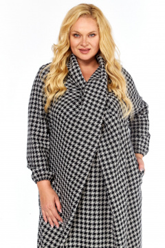 Платье Celentano lite 5058 гусиная_клетка - фото 3