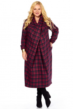 Платье Celentano lite 5058 красная_клетка - фото 1