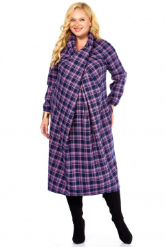 Платье Celentano lite 5058 сиреневая_клетка - фото 1