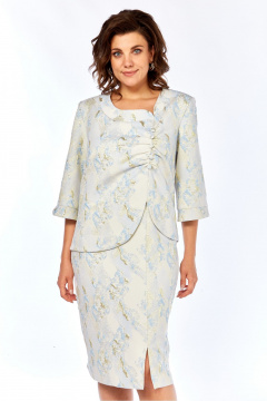 Платье Элль-стиль 2391/1 голубой - фото 5