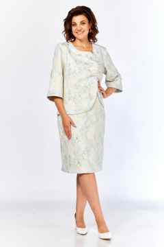 Платье Элль-стиль 2391/1 голубой - фото 1