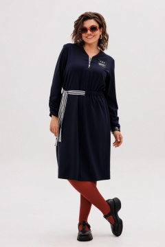 Платье Anelli 1705 темно-ирисовый - фото 1