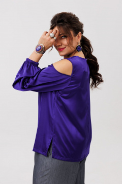 Блуза Anelli 1595 индиго - фото 5