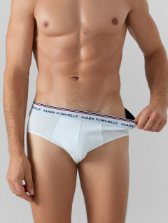 Трусы Mark Formelle 411170-3/25-5162Ц-5 белый_серый_меланж_4306_А_черный1 - фото 3