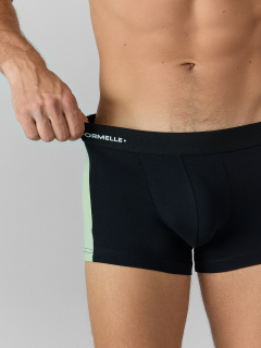 Трусы Mark Formelle 411224/25-5571П-5ТП черный_св.зеленый_печать_3_сл_печать_на_ЖАКтесьме_ - фото 3