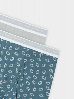 Трусы Mark Formelle 411228-2/25-5164П-5 жемчужный_голубой_мячики_на_зелено_голубом - фото 2