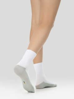 Носки Mark Formelle 444A-3078/B4-253444A белый_св.оливка_св.эвкалипт_оливка_рис.3078 - фото 1