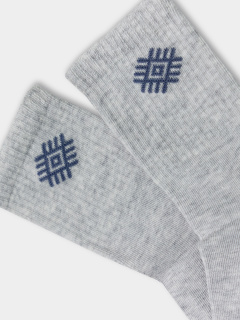 Носки Mark Formelle 444K-2775/B3-24444K св.серый_меланж_рис.2775 - фото 2