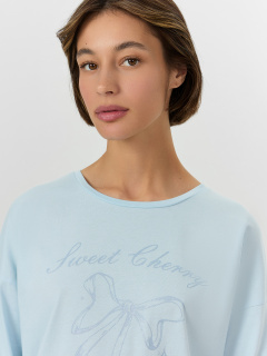 Сорочка Mark Formelle 572362/25-39955ПП-0 голубое_небо_печать_1_сл_на_пол - фото 3