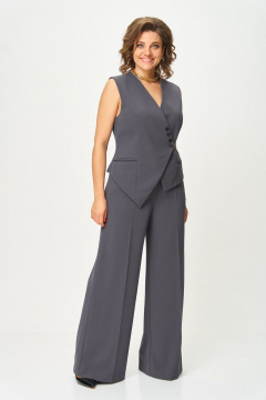 Брюки, жилет Svetlana-Style 1959 серый - фото 1