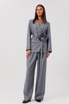 Брюки, жакет Ларс Стиль 976/1 серый - фото 1