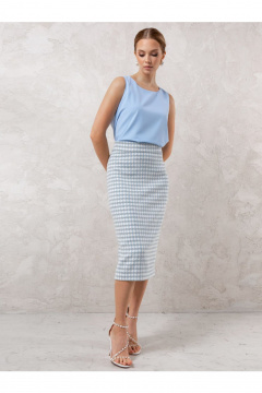 Юбка Erika 7244 голубой - фото 3