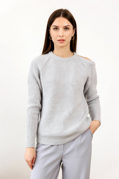 Джемпер Romgil РВ0125-ШЕ5 светло-серый - фото 1