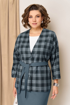 Блуза, жакет, юбка VOLNA 1433 синий - фото 2