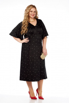 Платье LaKona 22С1477 черно-белый_в_горох - фото 1