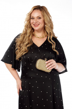 Платье LaKona 22С1477 черно-белый_в_горох - фото 2